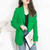 Elegantní sako dámské jarní móda vintage oblekové bundy kabát kancelářská dáma šik klasické jednobarevné ležérní oversized svrchní oblečení