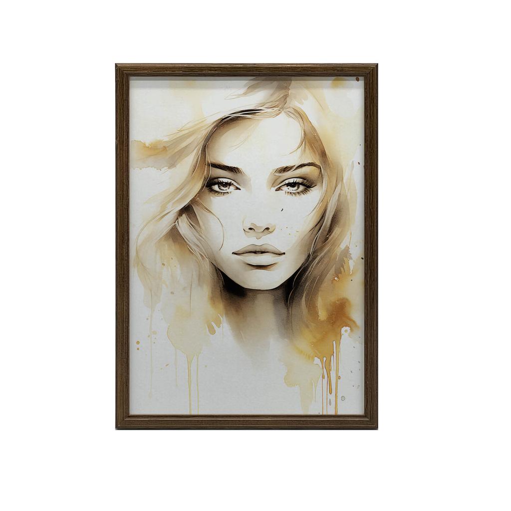 Tajemnicza Uroda Tajemnicza Uroda, 40X50 Cm, Rama Aluminiowa Złota, Papier Matowy 230 Gsm