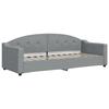 VidaXL Lit de repos gris clair 80x200 cm tissu 354178