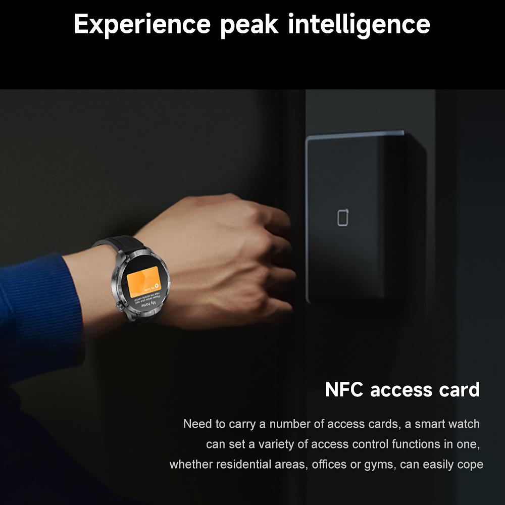 New Business Smart Watch Men 1.85" Ultra HD Bluetooth Call 410 mAh Blood Pressure Blood Oxygen GPS Track Compass NFC SmartWatch