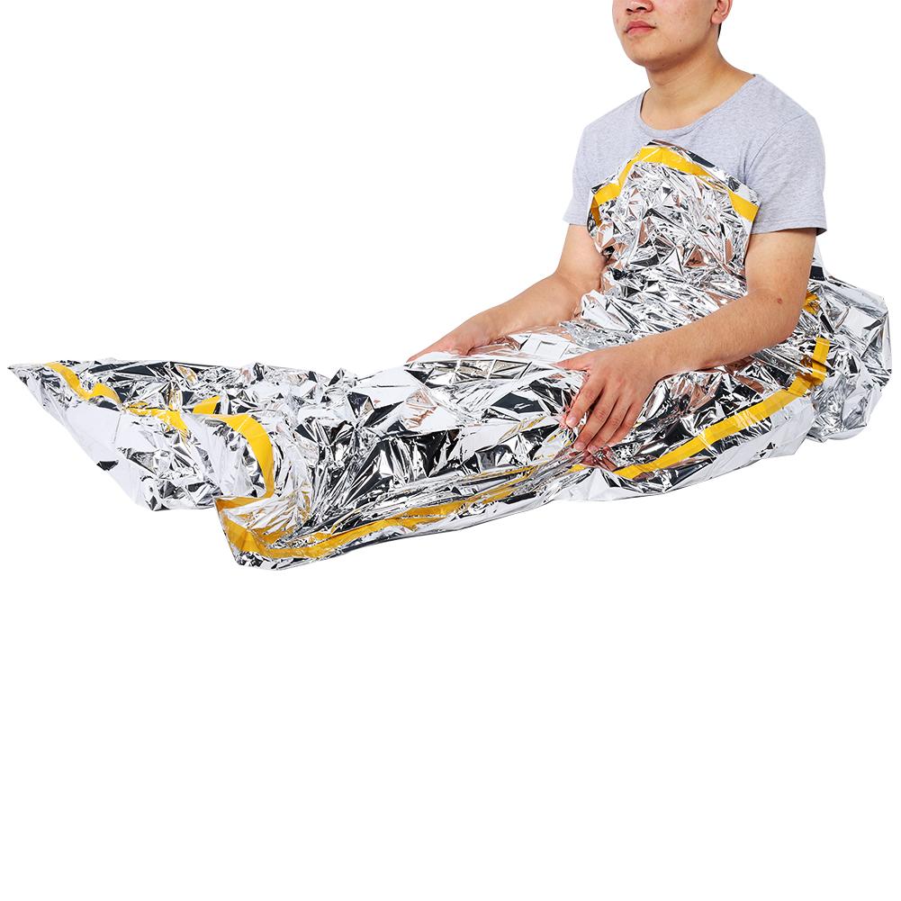 Emergency Sleeping Bag Rescue Blanket Insulation Sunscreen Foldable Space Blanket
