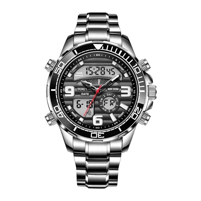 Top Brand Luxury Digital Mens Watches Top Luxury Sport Quartz Wristwatch For Men All Steel Military Waterproof Clock+Box