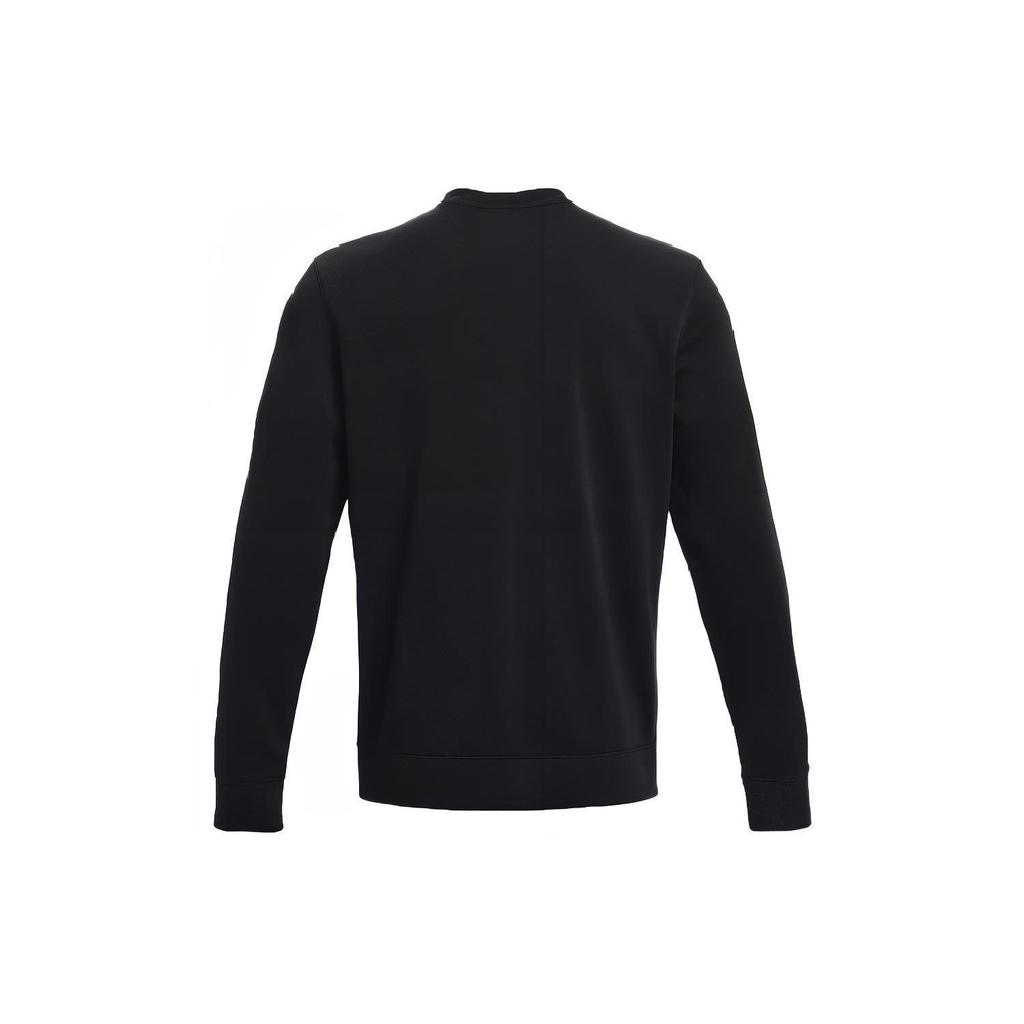 Under Armour Rival Fleece Logo Print Crew Sweatshirt Men Tops Black 1361561-002