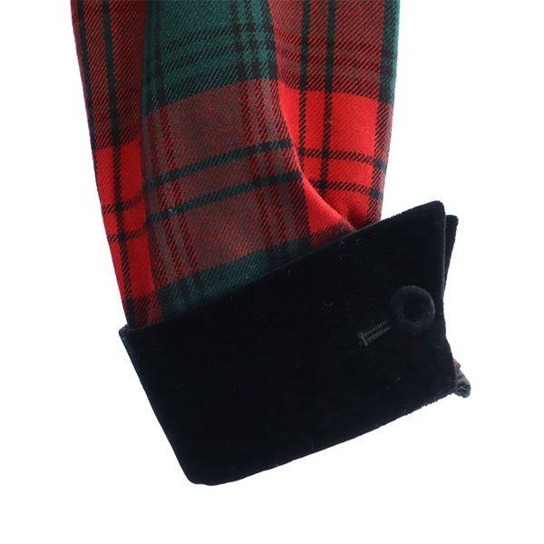 renoma unused check Long sleeve wool Knee-length dress 38 Tagged Women Used