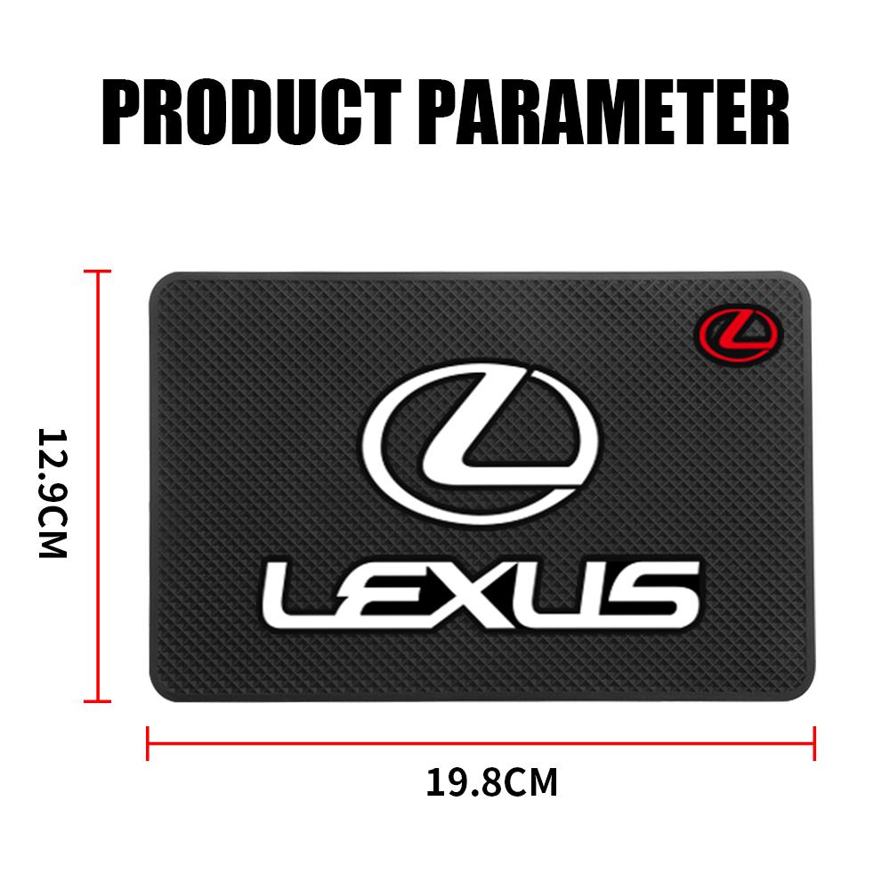 1Pcs Car Styling Waterproof Silicone Mat Dashboard Decoration Anti-Slip Pad For Lexus EX300h RX450h Al20 ES300h NX RX GS IS LX