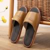 Fashion Walk Around Home Slippers for Men House Indoor Genuine Leathe Soft Shoes Sabot Fun Low Price Summer Sale Adult Y2k Sandals Man