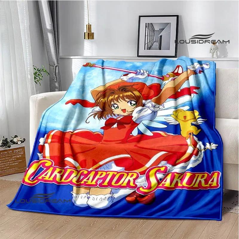 Card Captor Sakura Cartoon Decken Mode Decken Warme Flanell Weiche Bequeme Decke Haus Reise Decke Geburtstagsgeschenk