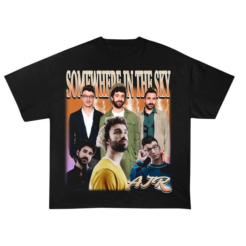 AJR Somewhere In The Sky Unisex T-Shirt, AJR Band Fan Unisex T-Shirt, Ajr Members Chibi Unisex T-Shirt S