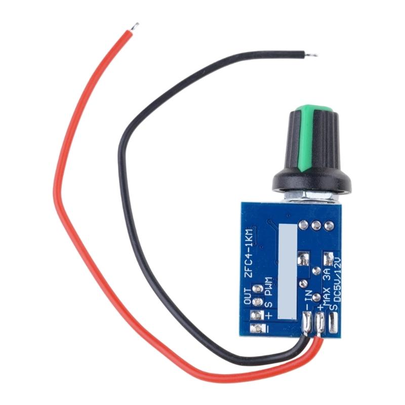 Fan Governor PWM Fan Speed Controller 12V 4 Pin Low Power PWM Speed Control Switch with Knob Adjustable Fan Regulator