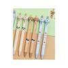 Set of 6 Cute Animal Dog Ballpoint Pens, Black Ink, 0.5mm, Retractable, Gel Ink, Smooth Writing, Ideal for Diaries, Notebooks, Office Supplies,