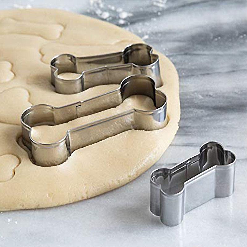 Stainless Steel Cat & Dog Bone Cookie Cutter Mold for Homemade Pet Treats