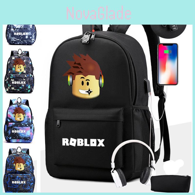 Eye-catching Roblox Casual Backpack With Adjustable Shoulder Straps And Durable Construction