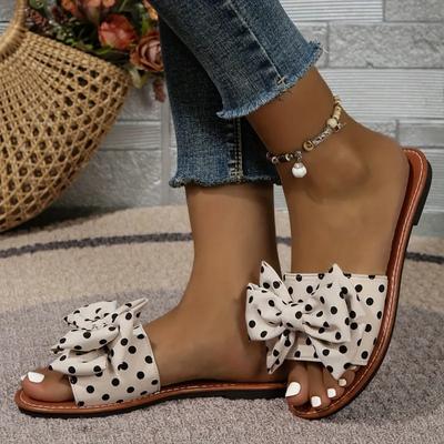 Fashion Shoes for Women 2024 Hot Sale Plus Size Women's Slippers Fashion Butterfly-knot Daily Slippers Women New Shallow Flat Slippers