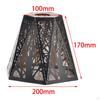 Decorative Pendant Lamp Shade, Iron Lampshade Carving Metal Cage Shade Cover Pastoral Style for