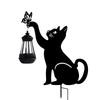 Solar Garden Light: Iron Cat-Shaped Waterproof Outdoor Decoration