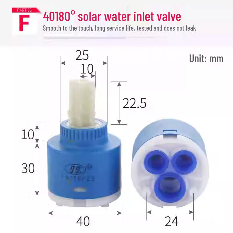 Jiujiu Ceramic Hot & Cold Mixer Faucet Cartridge Replacement (35/40)