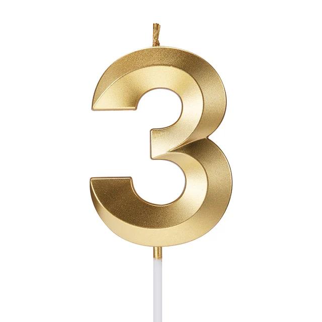 

Золотой Номер Свечи на День Рождения Номер Оперного Театра Свеча С Днем Рождения Украшение для Торта Вечеринка Золотые Серебряные Креативные Свечи