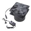 Exhaust Fan 120mm 12V 2.7A Air Exhaust Extractor Fan Kit for Soldering Exhaust Blower with Speed Control For Heating