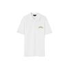 Solid Color Letter Embroidered Short Sleeve Polo Men Polo 1010639-1A07698-1W000