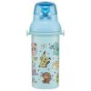 Skater vannflaske 480 ml antibakteriell plast for barn Barnevennlig lett Pokemon Joyful laget i Japan PSB5SANAG-A