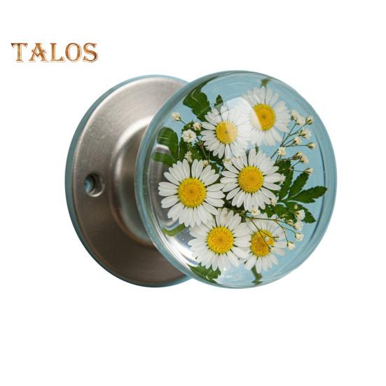 Decorative Door Handle High Durability Simple Installation Nature-Inspired Transparent Doorknob Cabinet Pull