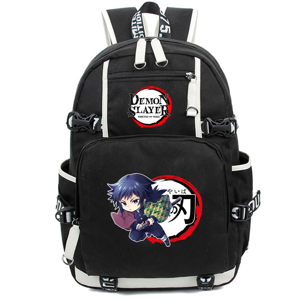 Anime Cartoon Demon Slayer Bedruckter Rucksack Große Kapazität Schultasche Laptop Unisex Studenten Schultasche Reise Outdoor Tasche