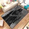 Gothic Grim Reaper Crystal Velvet Rug Dark Halloween Theme Living Room Floor Mat Anti Slip Home Decor Horror Art Design Carpet