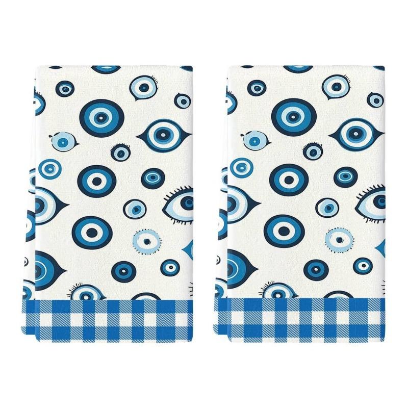 2PCS Kitchen Towels, Towel Sets, Super Absorbent Soft Cleaning Cloths, Kitchen Decoration,kitchen Essentials, Household Essentials, Cleaning Cloths