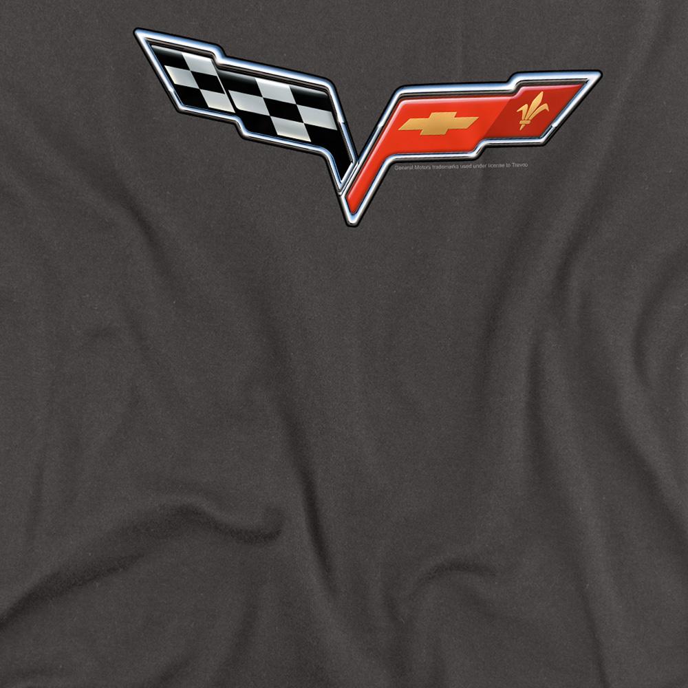 Chevrolet Unisex Adult The Vette Medallion Long-Sleeved T-Shirt