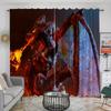 2panels Dragon Print Curtains Rod Pocket Curtain For Restaurants Living Rooms Bedrooms Offices Study Rooms Home Decoration