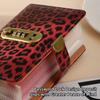 Leopard print Money Saving Binder Savings Wallet Notebook  Office Stationery Supplies
