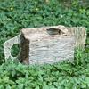 Haustiere Hamster Faltbarer Handgemachter Versteck Komfortable Sommer Heuhütte Kauspielzeug Kaninchenhaus Grasbett