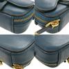 Used AUTHENTIC Dior 43 MA 0261 Mini Saddle Shoulder Bag blue Leather