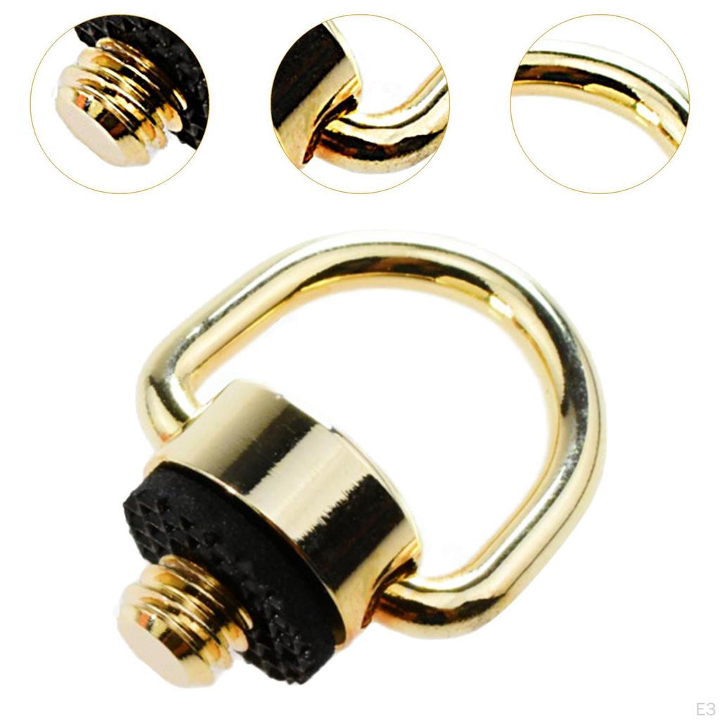 Camera D Ring Screw Carabiner Clip, Sturdy, Accessories Portable Metal 1/4inch Fixing for