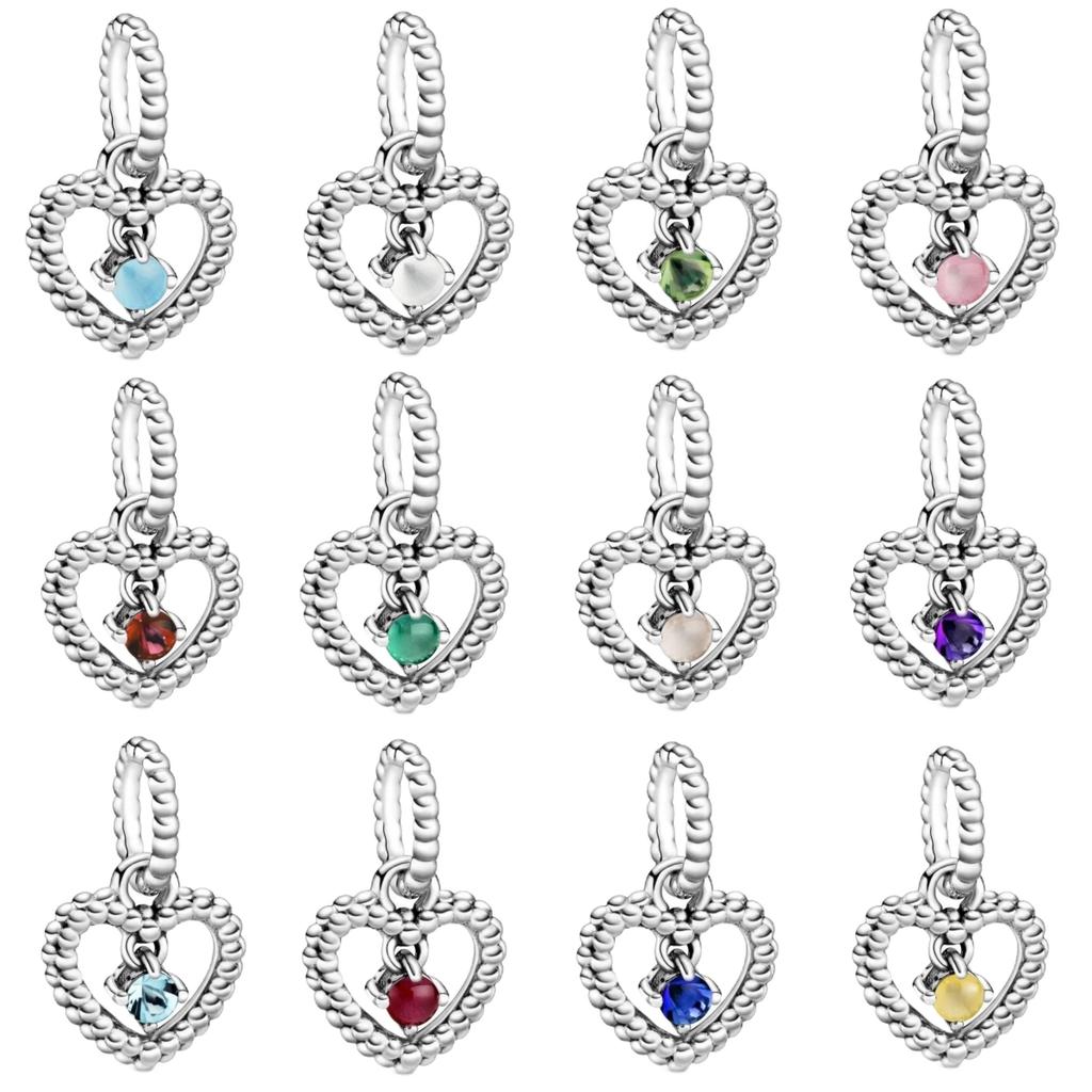Twelve-Month Signs Charm Bead Women Gift Ideal For Original Copper Arm Bracelet Handmade DIY Fashion Jewelry Accessories