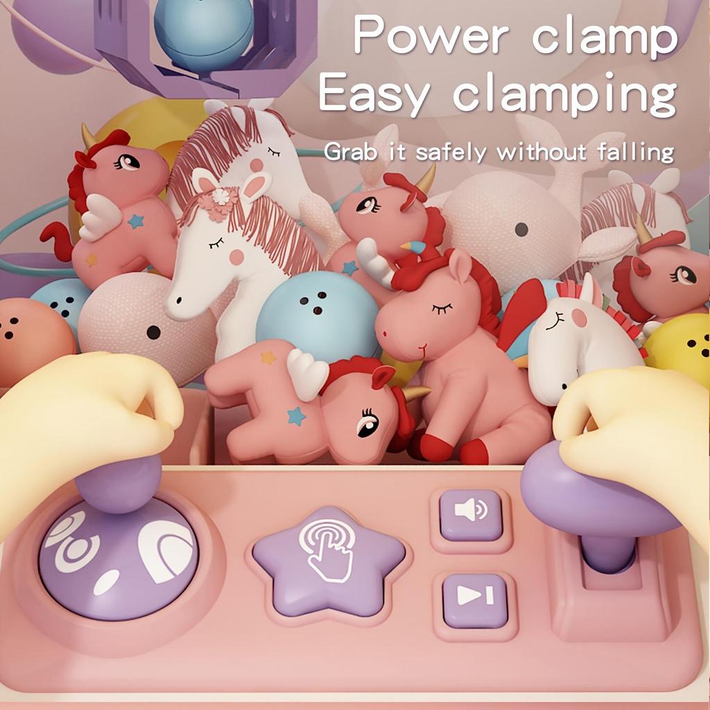 Bring Home The Fun,Mini Claw Machine Clip Doll - Perfect Gift For Kids On Birthdays & Christmas Gift