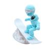 Cute Fun Drift Skiing Man Statue Creative Car Center Console Decoration Office Desktop Statue Decor Ornaments Car Interior