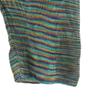 Missoni Made In Italy Border Pattern Long Sleeve High Neck See-Through Cut Women Used