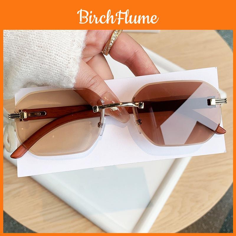 Uv400 Photochromic Sunglasses For Men With Frameless Geometric Design Suitable For Driving And Travel