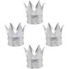 Senzeal 4PCS Crown Car Tire Valve Stem Caps Aluminum Alloy Air Caps Cover Dust Proof Tire Wheel Stem Caps Stem Covers Universal for Cars Bicycle