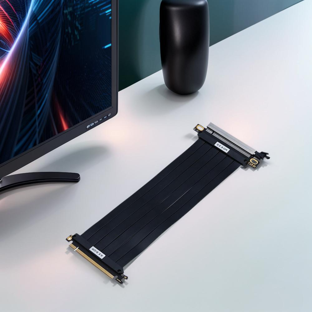 PCI-E 3.0 Riser Cable GPU Extension Cord PCIe 3.0 X16 High Speed Flexible Extender Card Graphics Card Extension Cable
