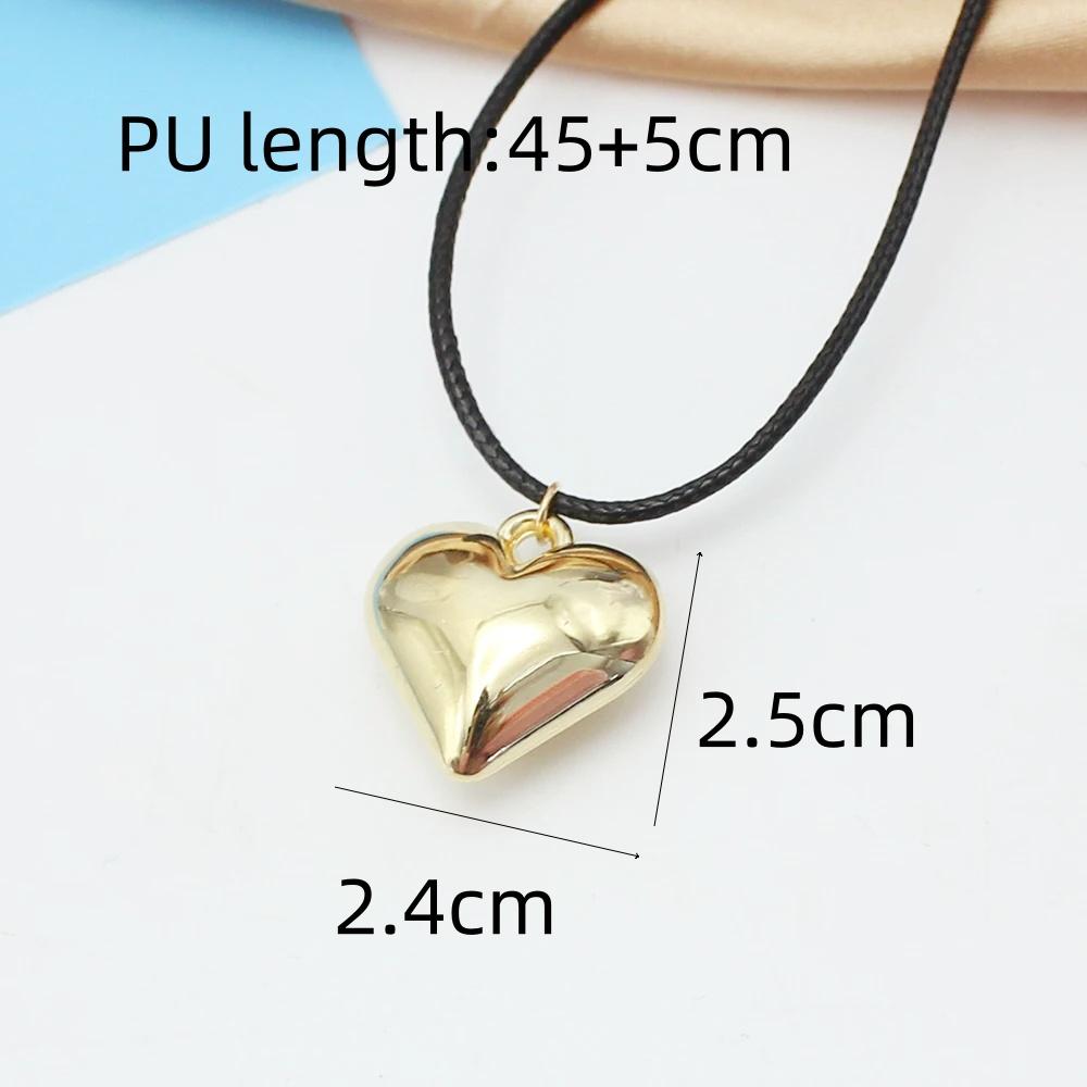 Diy Jewelry Goth Black Velvet 25mm Heart Pendant Choker Necklace for Women Weave Knotted Bowknot Adjustable Chain Jewelry