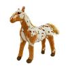 Simulation Plush Horse Toy Stuffed Pony Plushie Year of Horse Mascot Doll Educational Toy Home Bedroom Decoration Holiday Gift