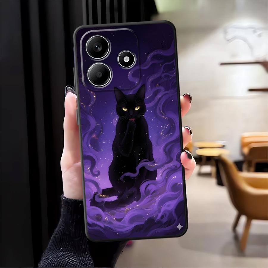 

Чехол-котик с атмосферой для Xiaomi Redmi Note 14 10 A1 9 8 7 12 11 A4 A5 A3 12C 13C K80 13 Pro Plus 14C Чехол для телефона K40 A2 A1 Redmi K80