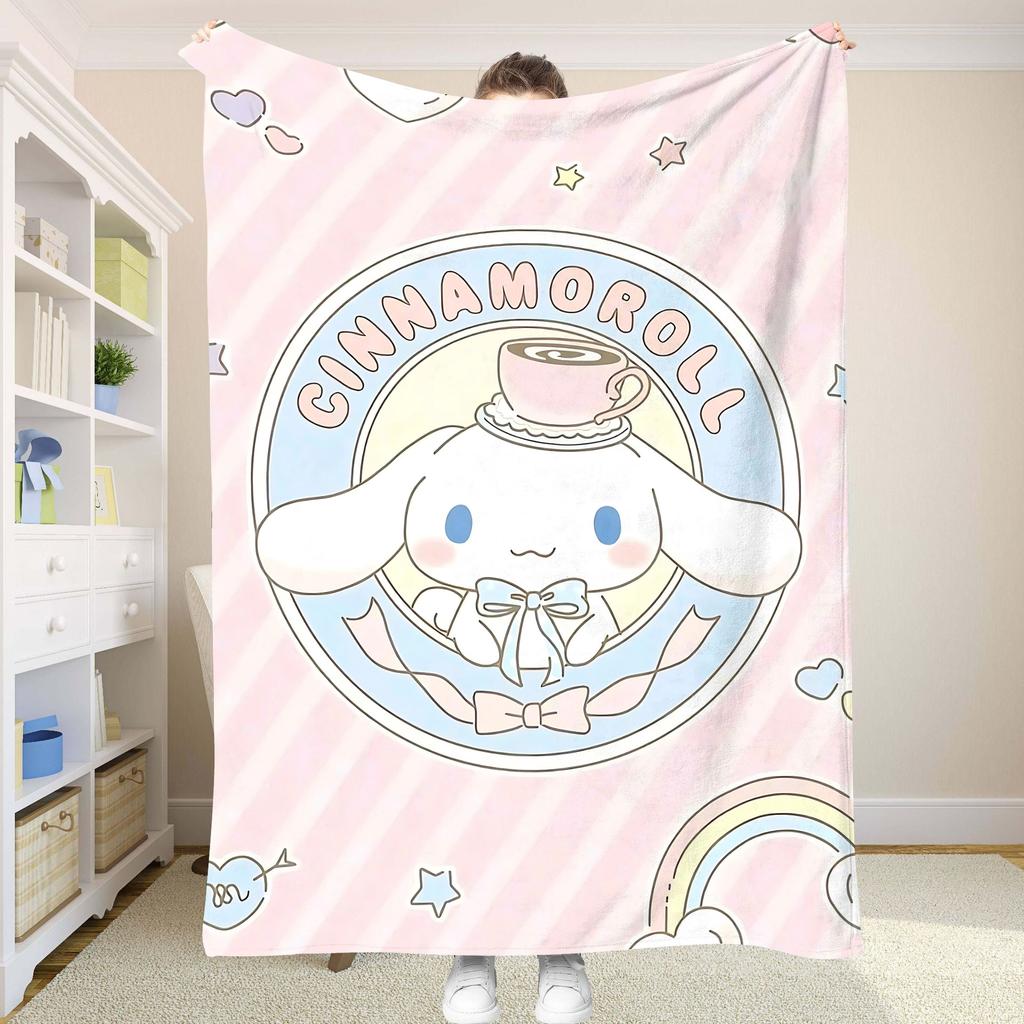Fluffy Soft Blankets and C-Cinnamorol Picnic Blanket Summer Comforter Throw Blankets & Throws Home and Decoration Bedding Set