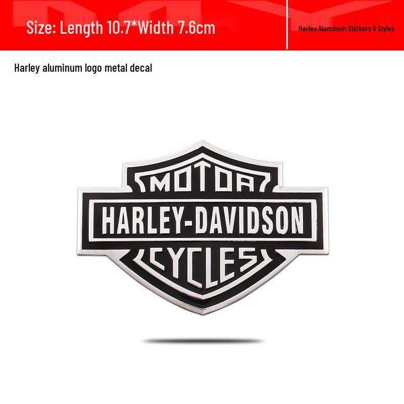 Skull Design Metal Emblems & Stickers for Harley-Davidson Bikes, Motorcycles & Cars: Aluminum Emblems & Stickers for Modifications.