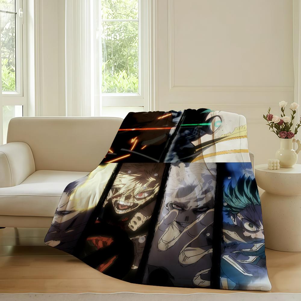 Adventure Anime My Hero Academia Blanket For Sofa Office Bed Plane Travel Sleep Read Relax Camping Soft And Warm