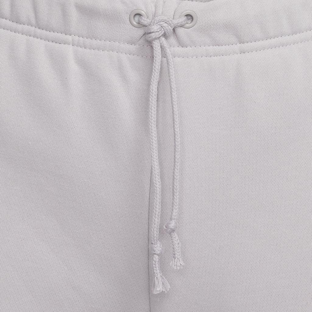 Nike Letter Print Drawstring Cuffed Knit Sports Pants Women Bottoms White Platinum Purple FN1903-019