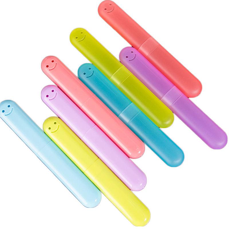 Compact Travel Toothbrush Holder & Toiletries Storage Box