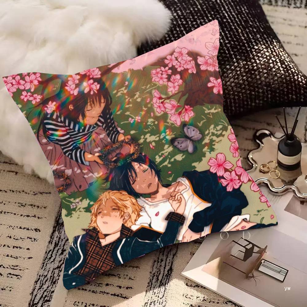 

Anime N-Noragami Pillow Case Fashion Square Pillowcase Bedroom Sofa Room Ins Decoration Leisure 12x12Inch